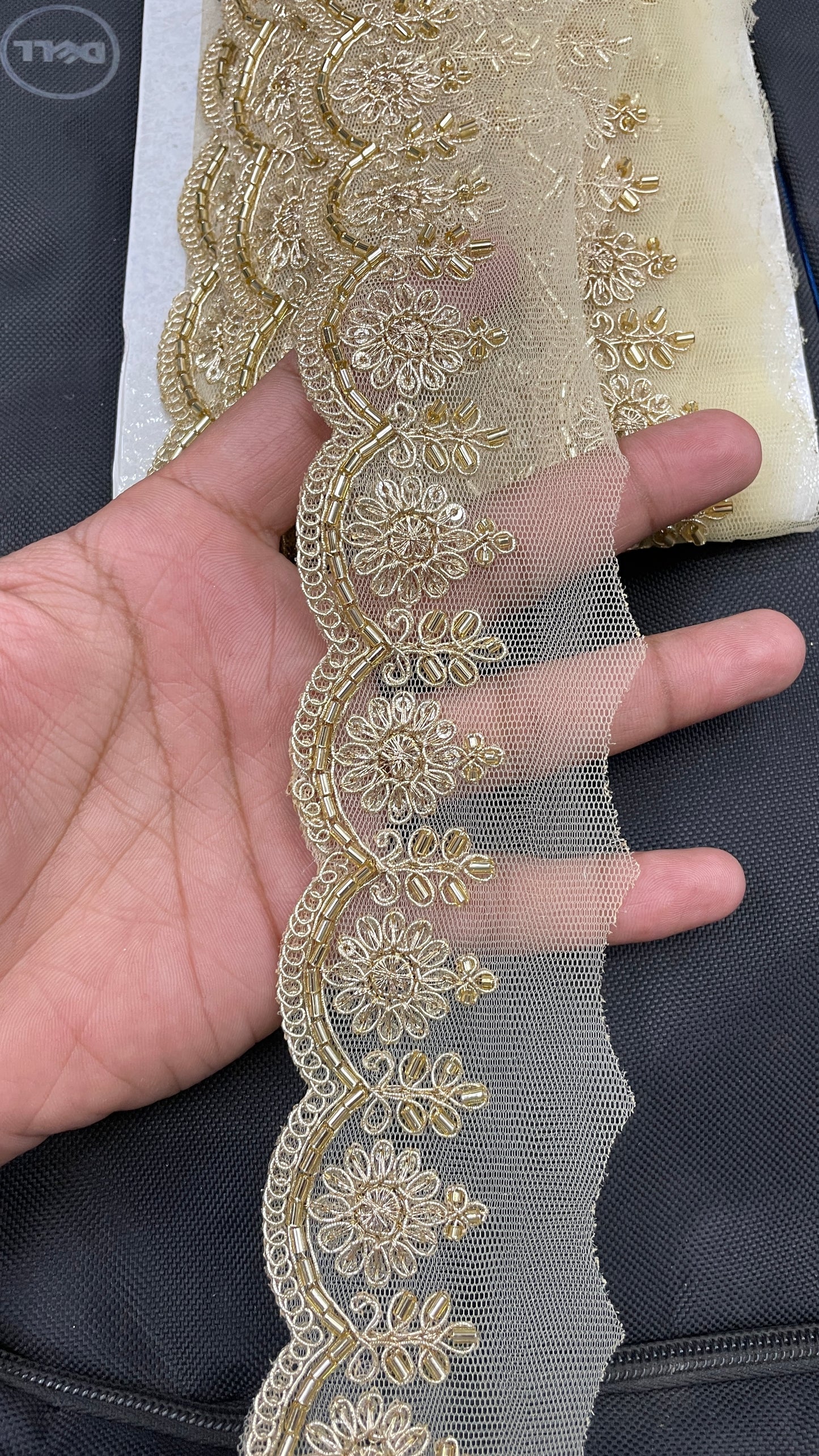 9mtr Zardozi or cutdana work lace