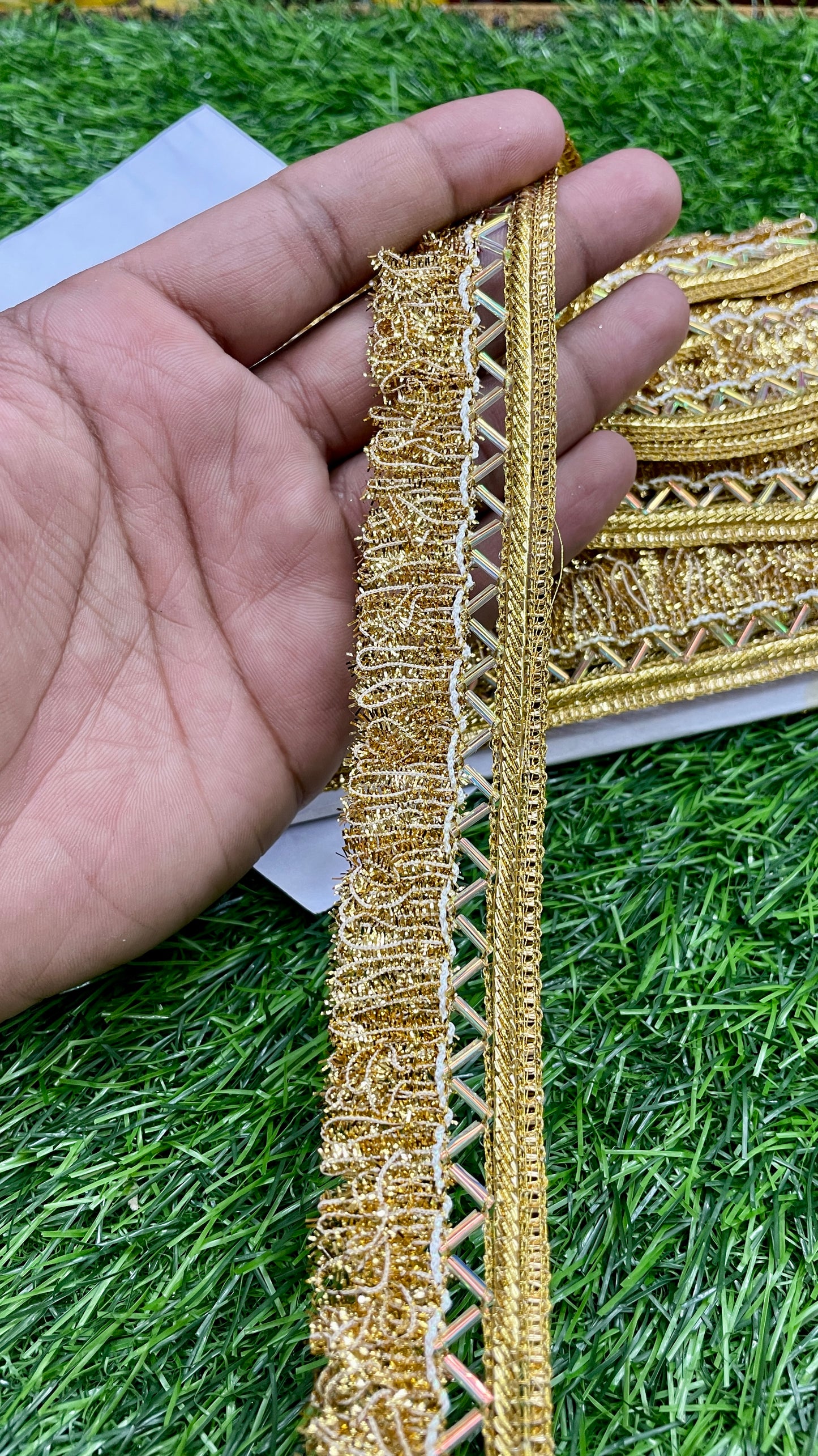 18mtr fancy designer frill work lace