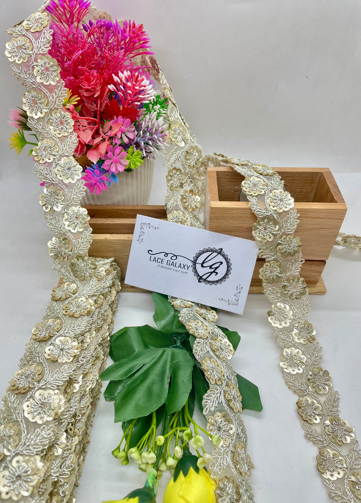 9mtr embroidery and zardozi work Lace