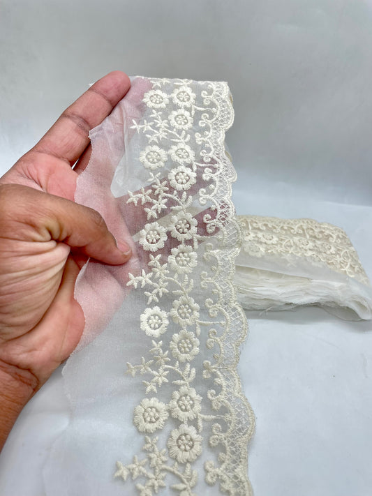 Cotton embroidery lace