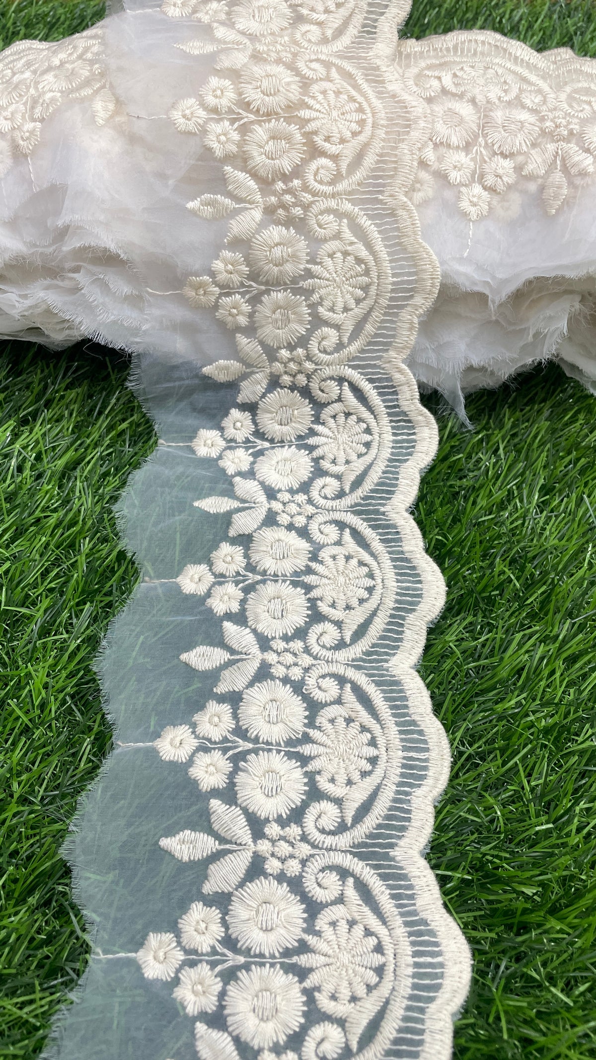 Cotton embroidery lace