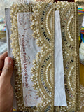 Mirror and stone handwork lace