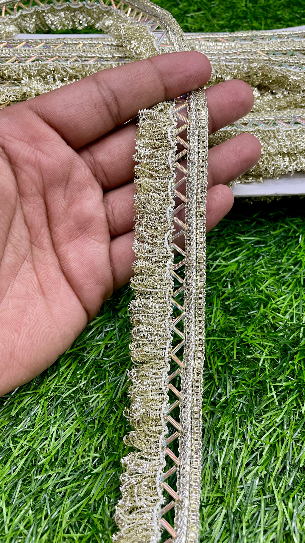 18mtr fancy designer frill work lace