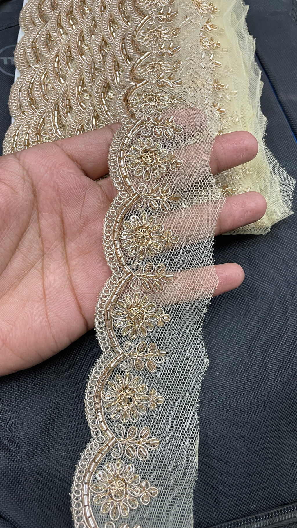 9mtr Zardozi or cutdana work lace