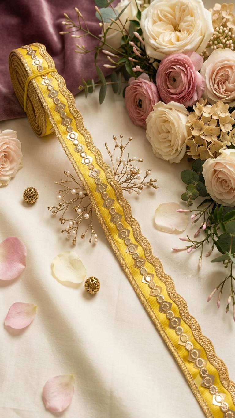 9mtr fancy designer sequence work lace