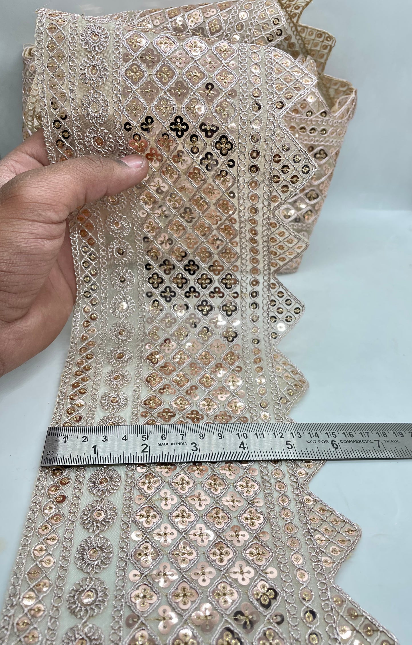 Heavy embroidery fancy lace