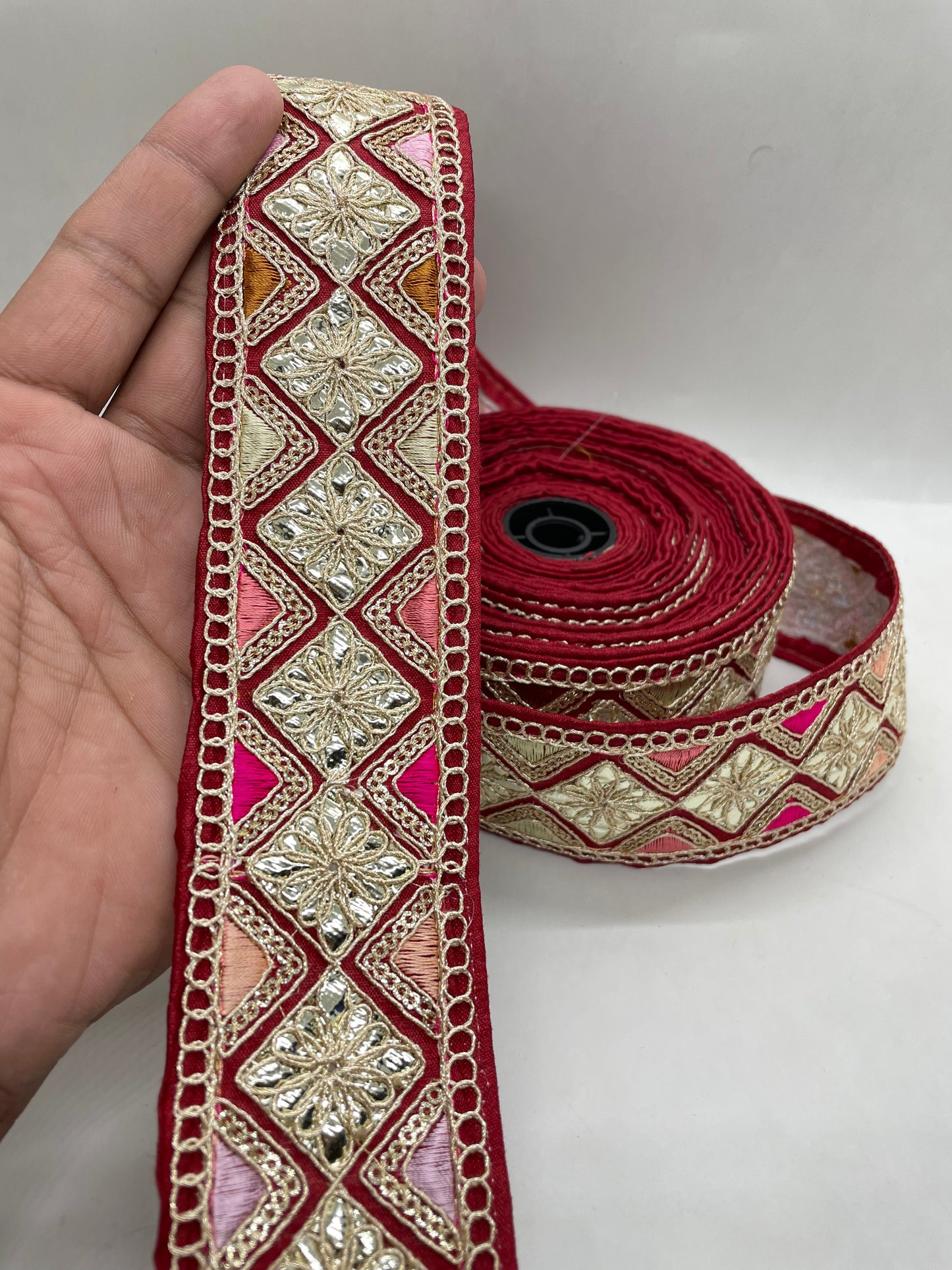 Embroidery gota work lace