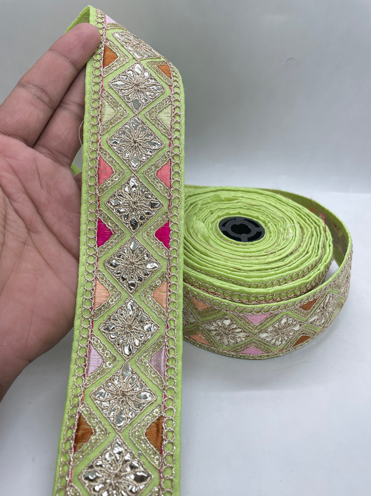 Embroidery gota work lace