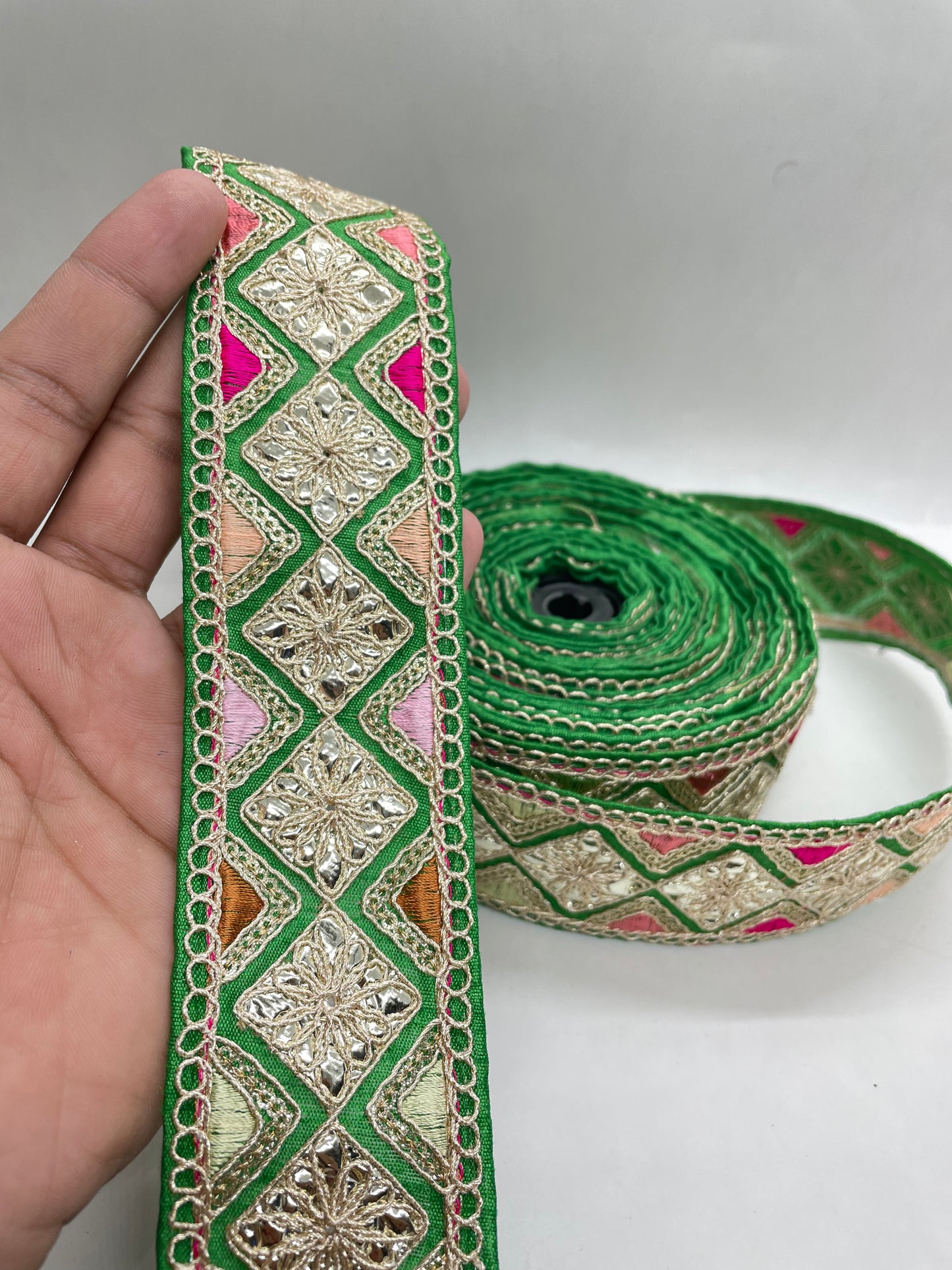 Embroidery gota work lace