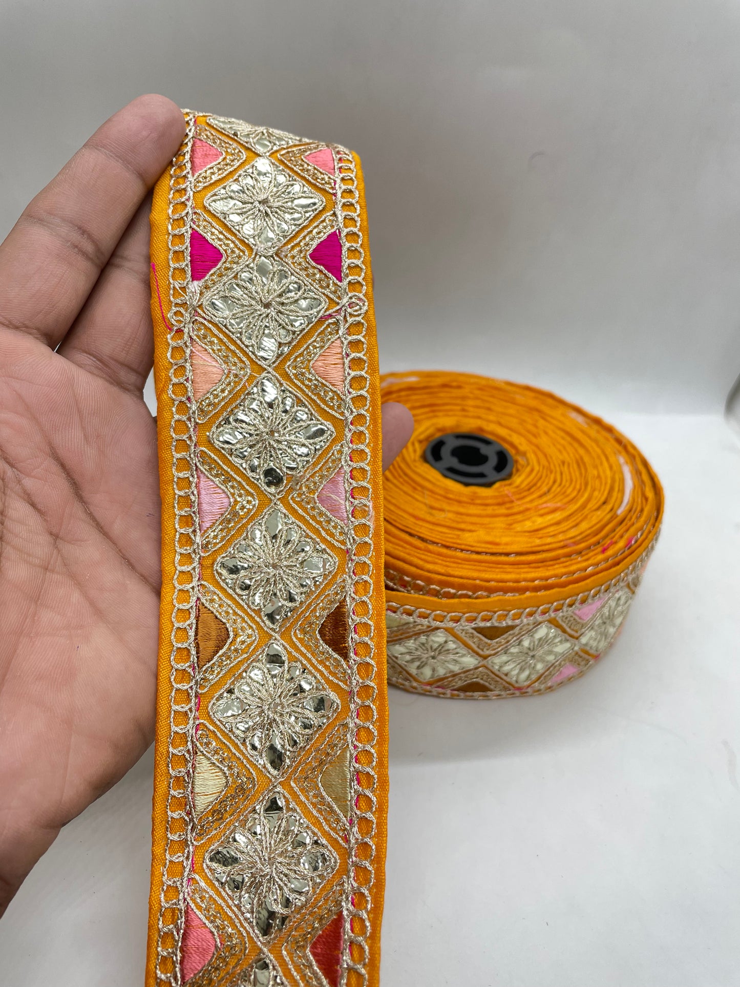 Embroidery gota work lace