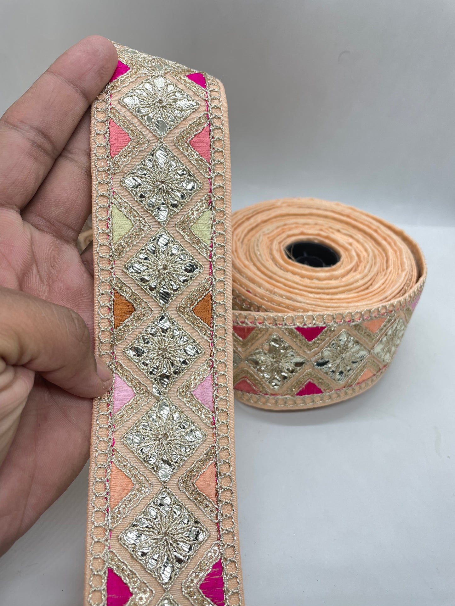 Embroidery gota work lace