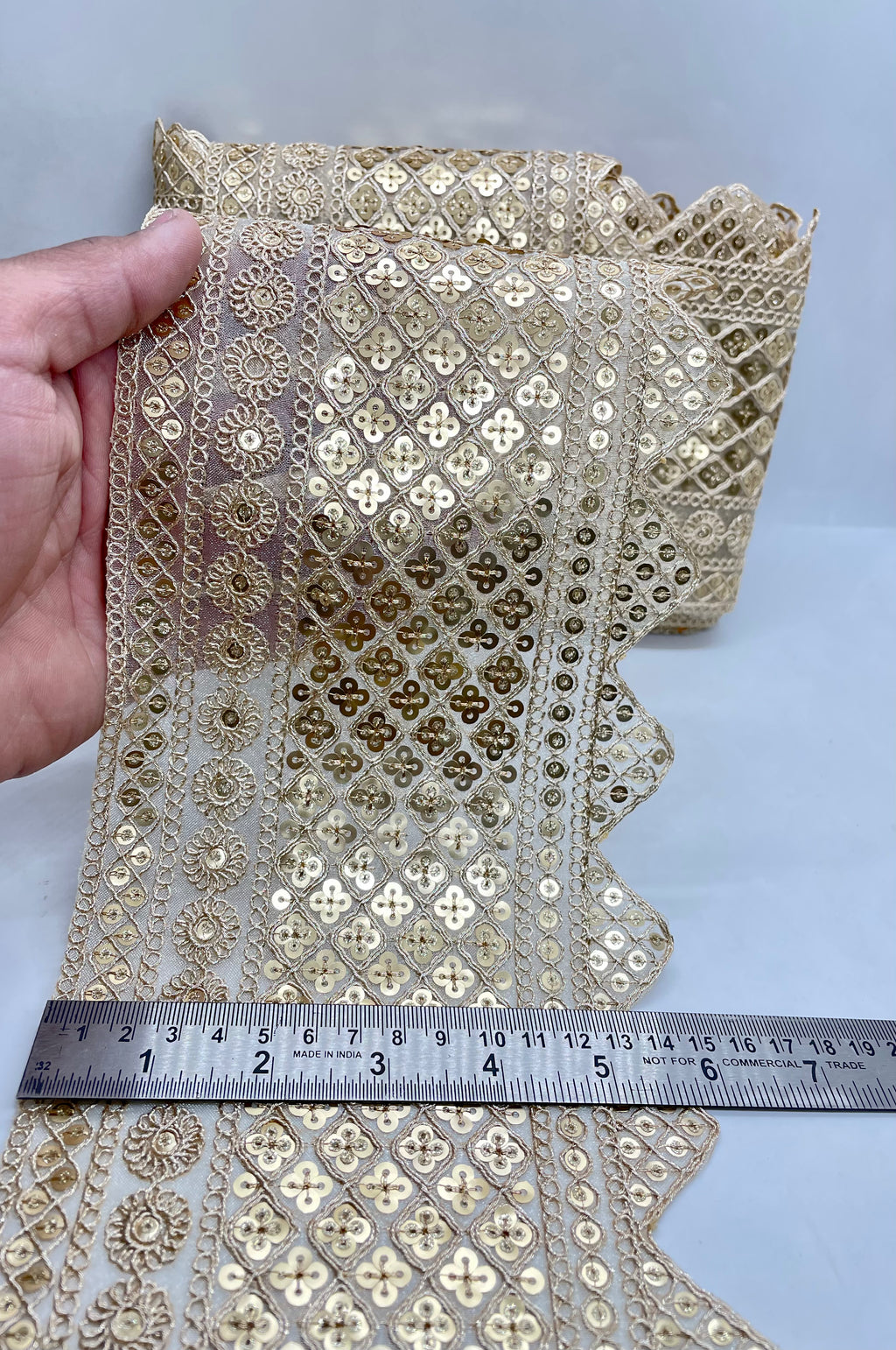Heavy embroidery fancy lace